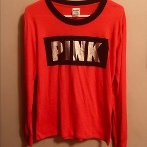 Red long sleeve T-shirt (pink by vs)